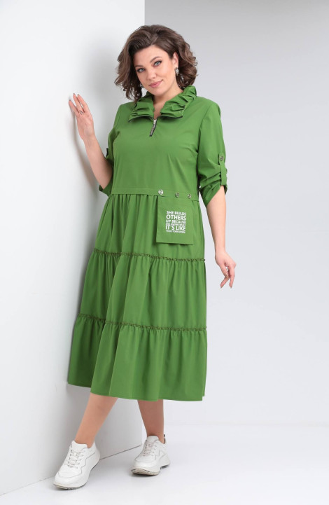 Платье Rishelie 829 зеленый