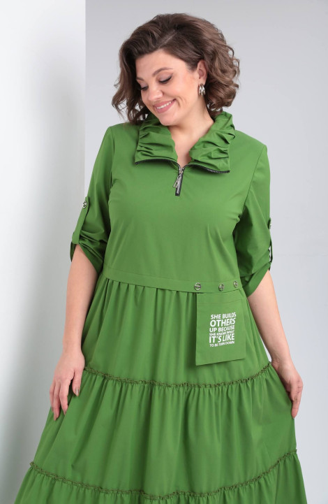 Платье Rishelie 829 зеленый