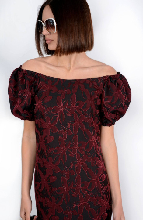 Платье Patriciа C15286 черный,бордовый