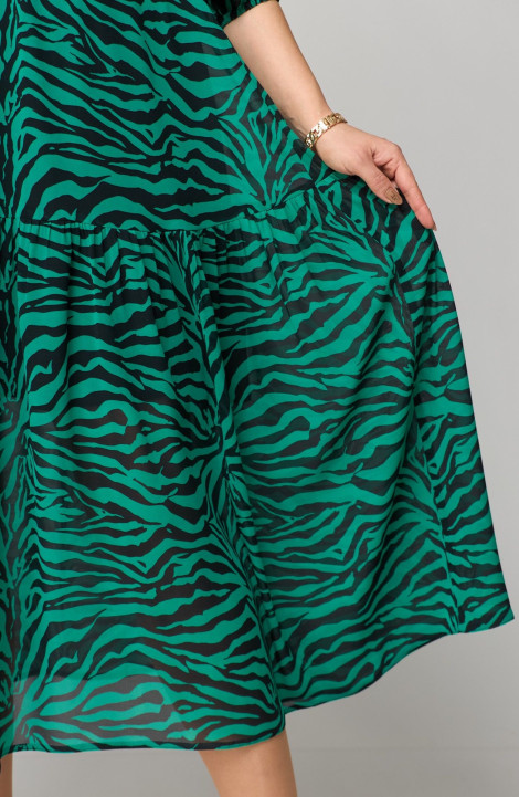 Платье EVA GRANT 7210 принт_зелень