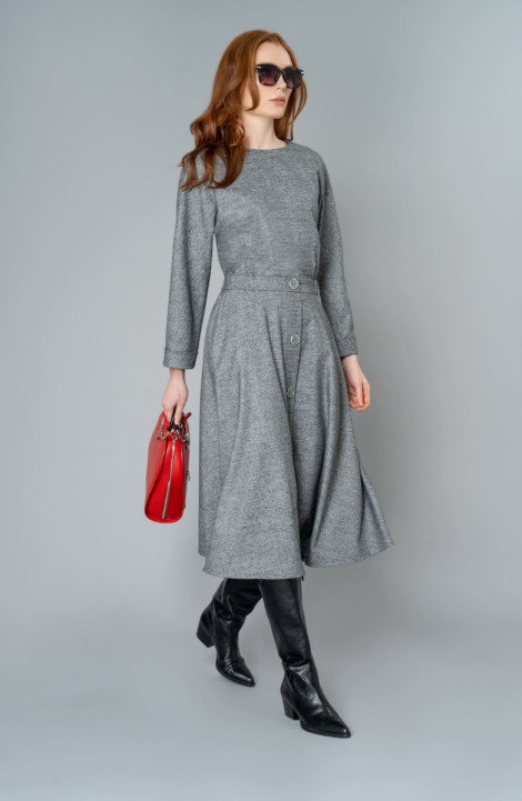 Платье Elema 5К-10423-1-170 серый