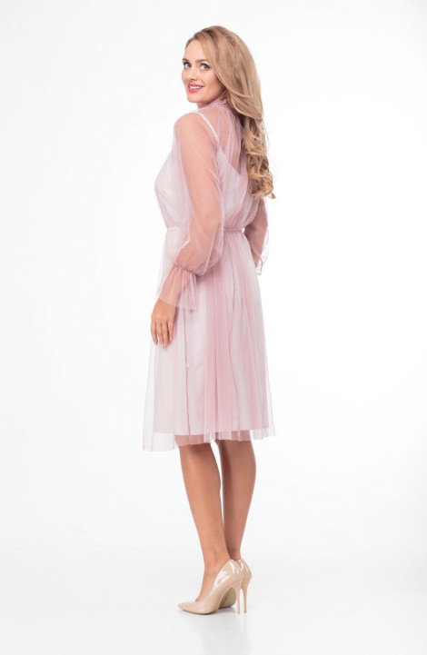 Хлопковое платье Anelli 794 розовый