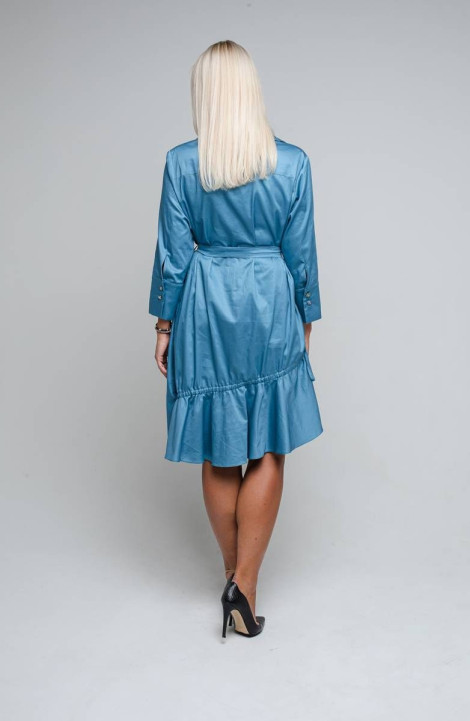 Хлопковое платье Avila 0865 темно-голубой