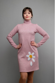Трикотажное платье Mita ЖМ982 розовый