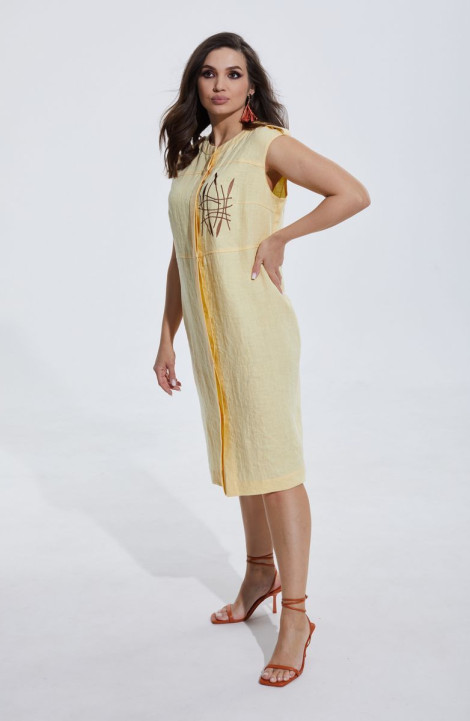 женские платья MALI 422-029 желтый