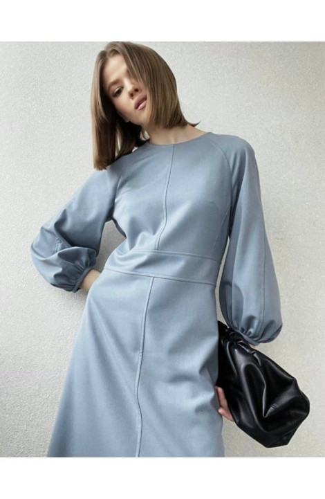 Платье Individual design 19143 серо-голубой