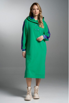 Трикотажное платье VI ORO VR-1018 зеленый