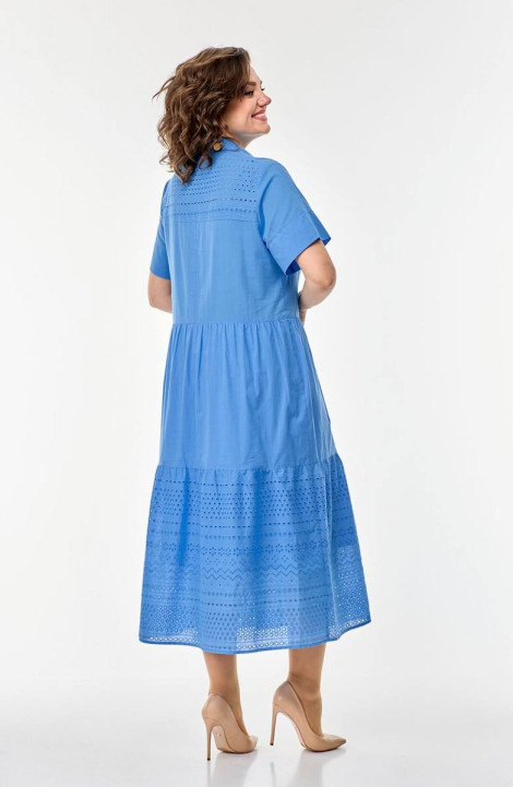 Хлопковое платье Ollsy 1605 синий