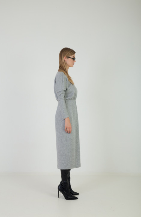 Трикотажное платье Elema 5К-12318-1-164 серый