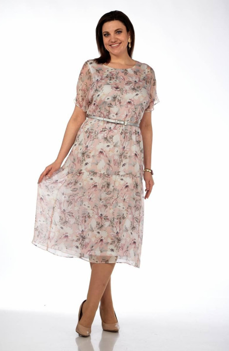 Платье Karina deLux B-284.6 розовый_принт