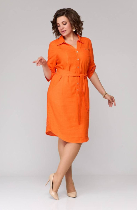 Платье Ollsy 1643 оранжевый