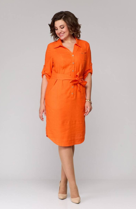 Платье Ollsy 1643 оранжевый