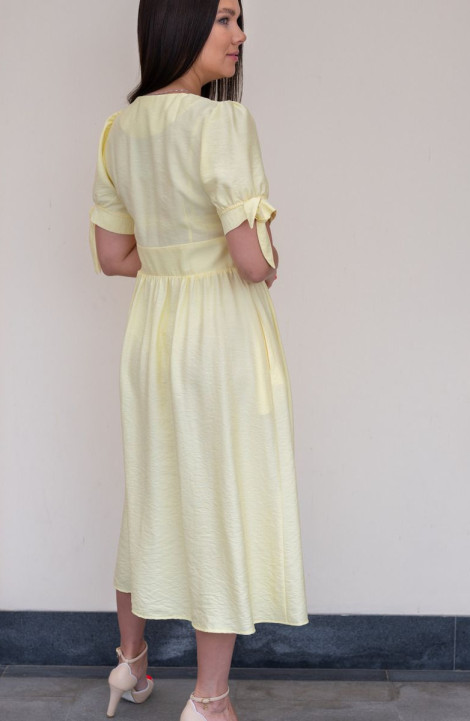 Хлопковое платье S.O.L O Me 1362 лимонный