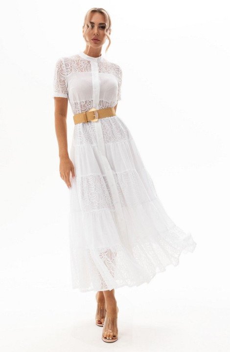 Хлопковое платье Golden Valley 4917 белый