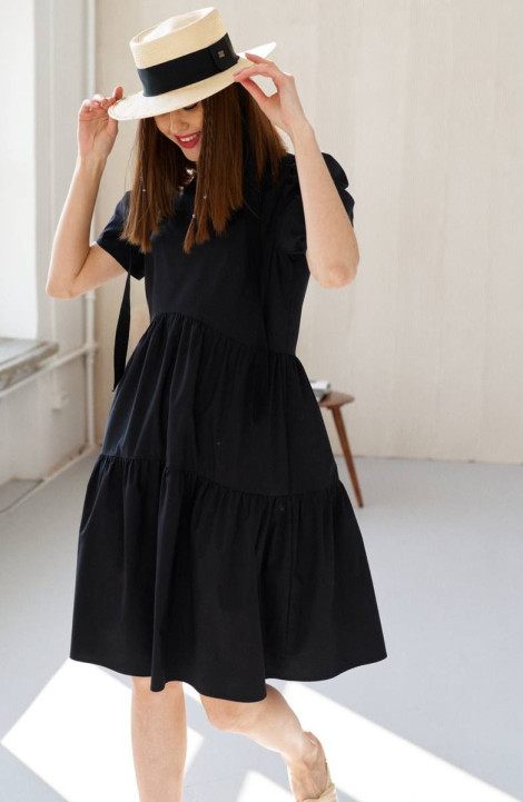 Трикотажное платье VIZANTI 3303 черный