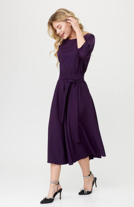 Платье T&N 7408 фиолетовый_баклажан