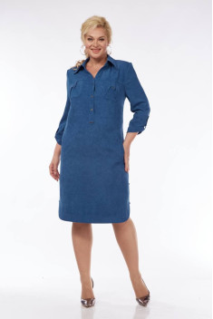 Платье Tensi 358 голубой-сапфир