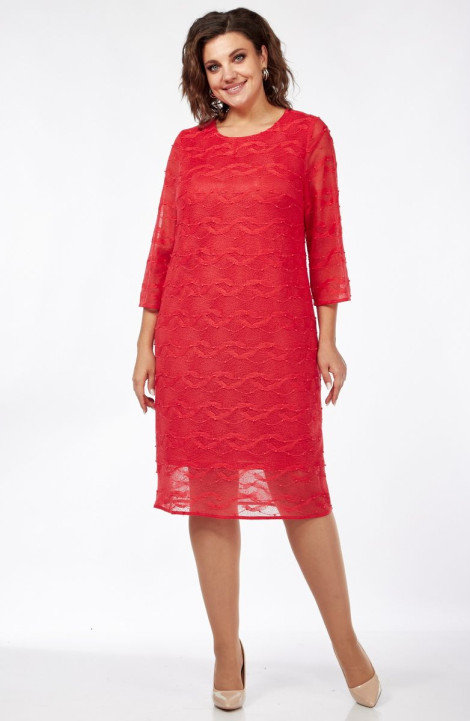 Трикотажное платье Mubliz 107 красный