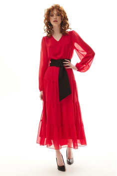 Шифоновое платье Golden Valley 4988 красный
