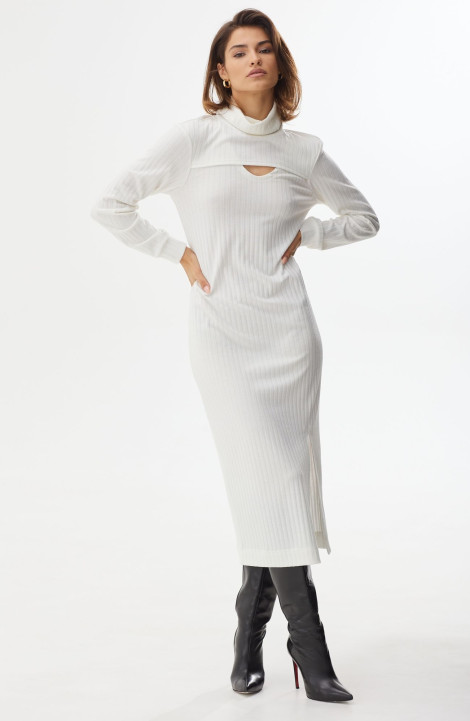 Трикотажное платье NiV NiV fashion 2469 белый