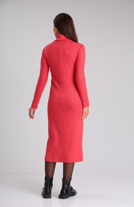 Трикотажное платье T&N 7483 красный_пыльный