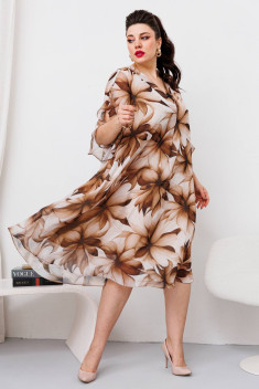 Платье Romanovich Style 1-2643 коричневый