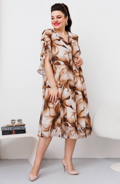 Платье Romanovich Style 1-2643 коричневый
