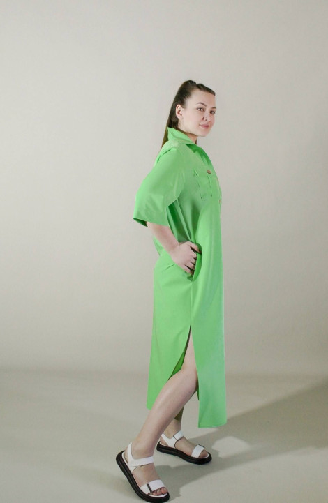 Платье Arisha 1296 зеленое_яблоко