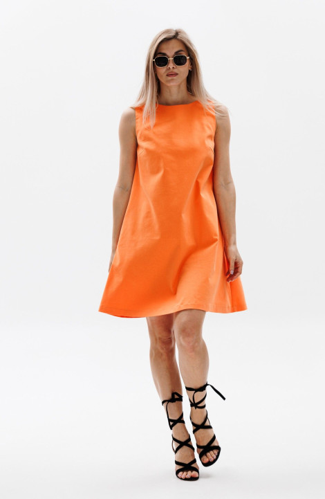 Платье FAMA F13-03О оранжевый