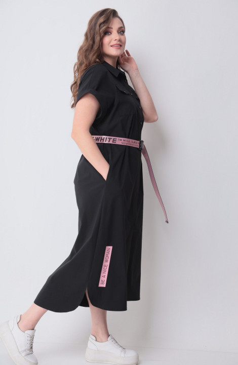 Платье Michel chic 993/2 черный,розовый