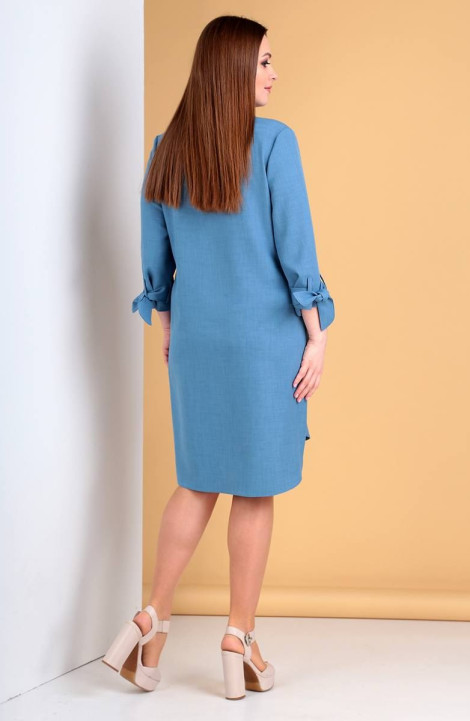 женские платья Liona Style 733 голубой