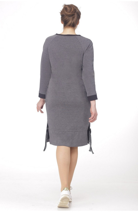 Трикотажное платье LadisLine 906 серый