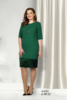 Платье Fortuna. Шан-Жан 632 зеленый