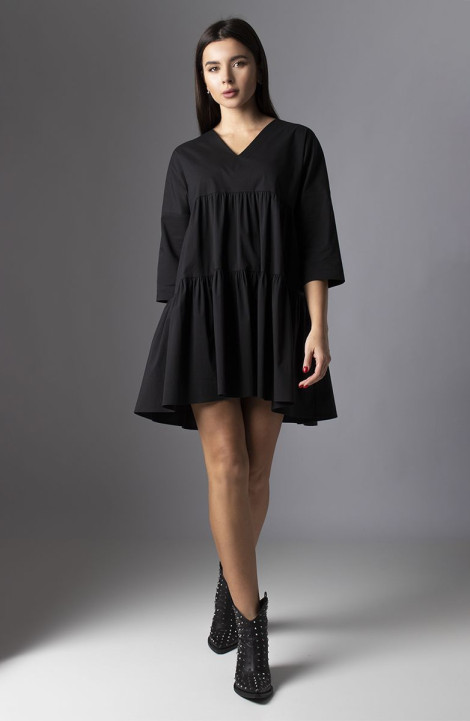 Хлопковое платье VIZAVI 636 черный