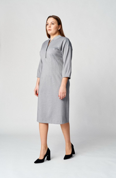 Трикотажное платье Almirastyle 107 серый