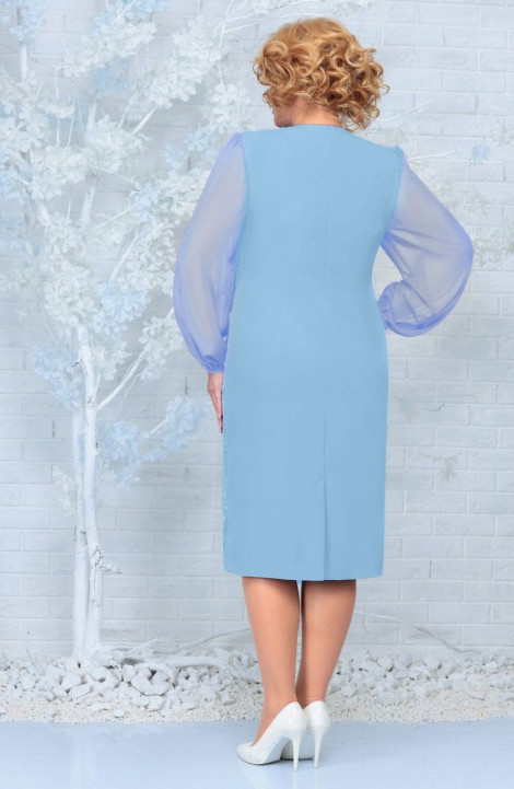 Шифоновое платье Ninele 2299 голубой