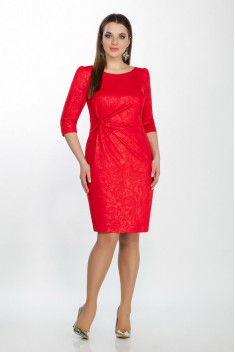Трикотажное платье LaKona 1275-1 красный