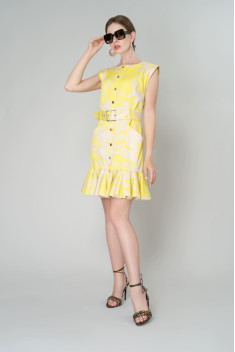Хлопковое платье Elema 5К-9695-1-164 принт_желтый
