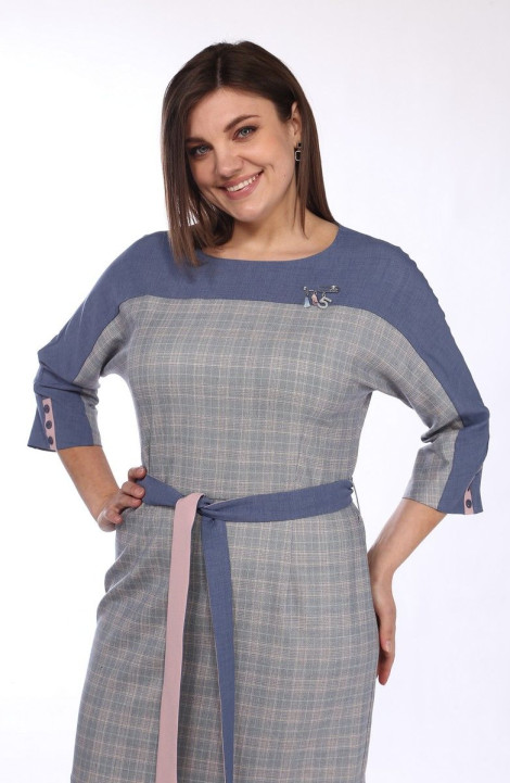 женские платья Lady Style Classic 1551/5 синий-серый