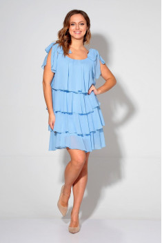 Платье Liona Style 616 голубой