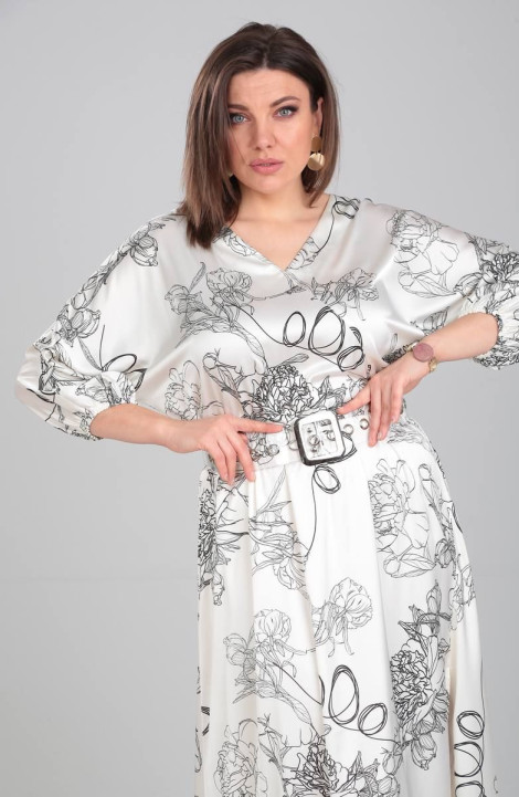 Платье Karina deLux M-9957-3 молочный