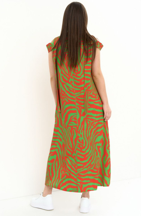 Платье Магия моды 2254 красный-зеленый
