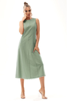 Льняное платье Golden Valley 4899 зеленый