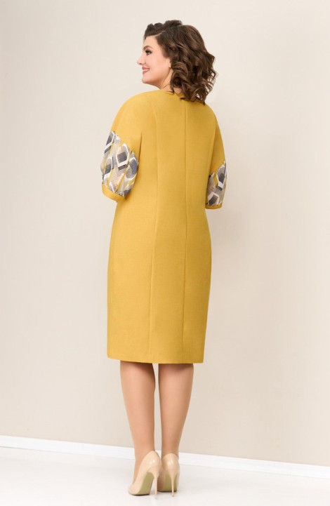 Платье VOLNA 1285 горчично-желтый