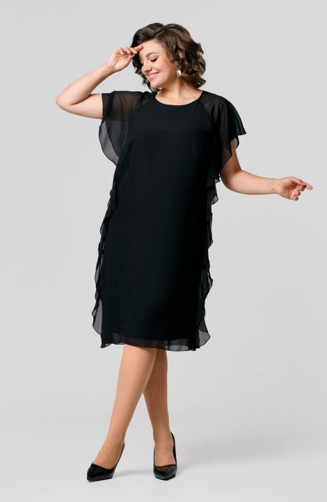 Шифоновое платье IVA 1513 черный