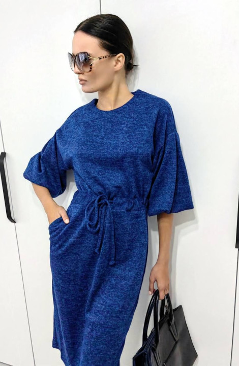 Трикотажное платье Patriciа F15245 синий