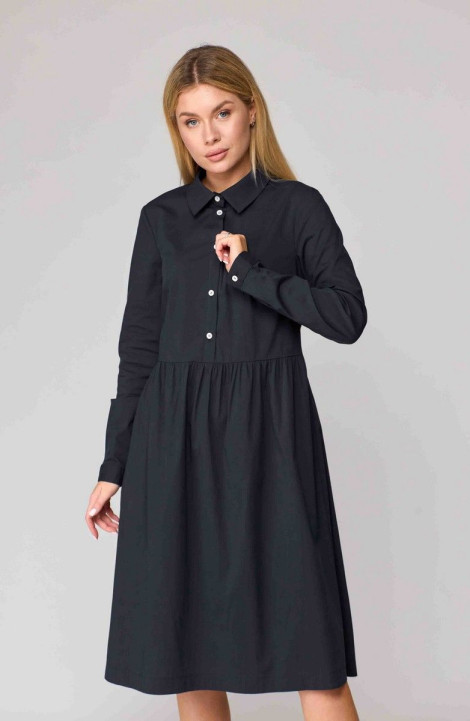 Хлопковое платье Talia fashion 395 черный