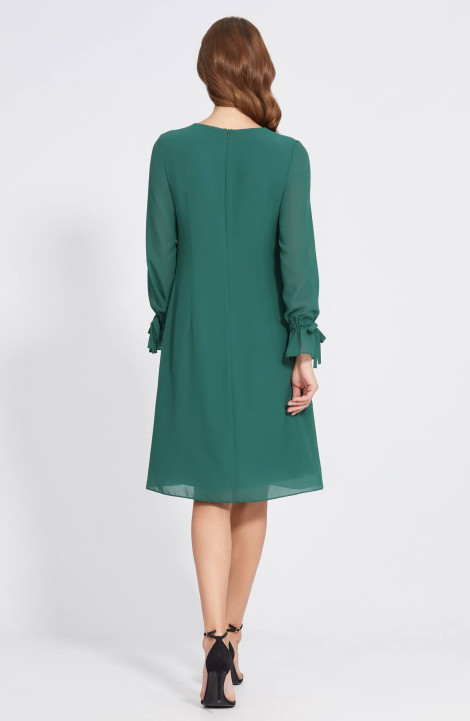Шифоновое платье Bazalini 4819 зеленый