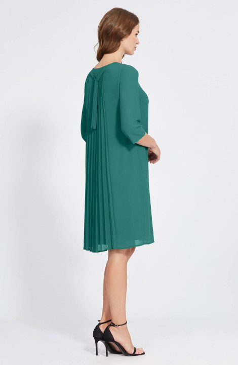 Шифоновое платье Bazalini 4854 зеленый