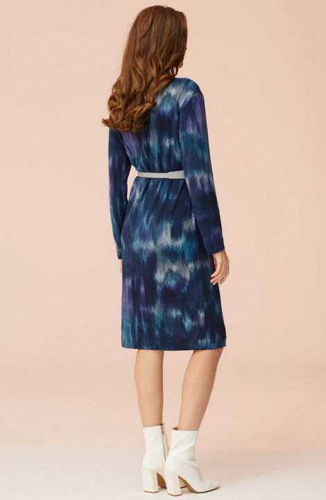 Трикотажное платье Faufilure С1299-1 синий